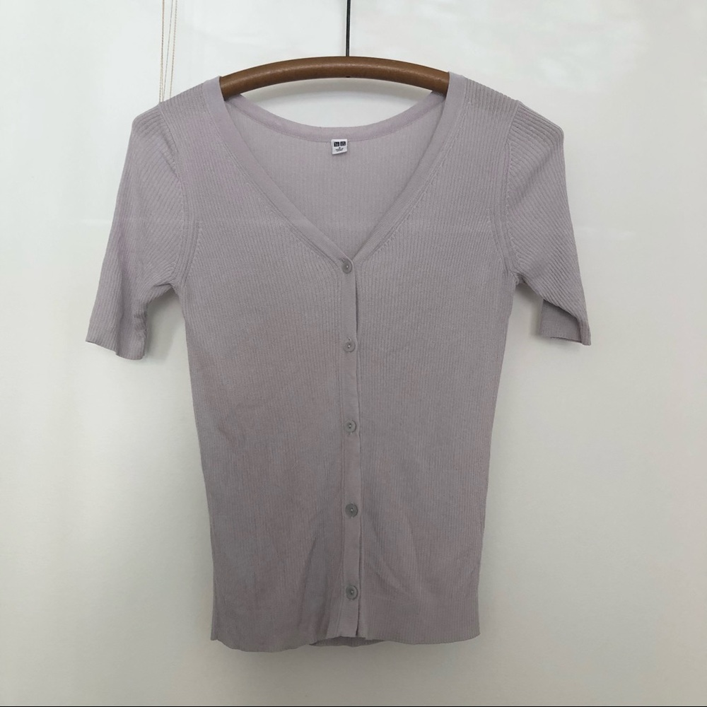 Uniqlo Short sleeved fine knit sweater